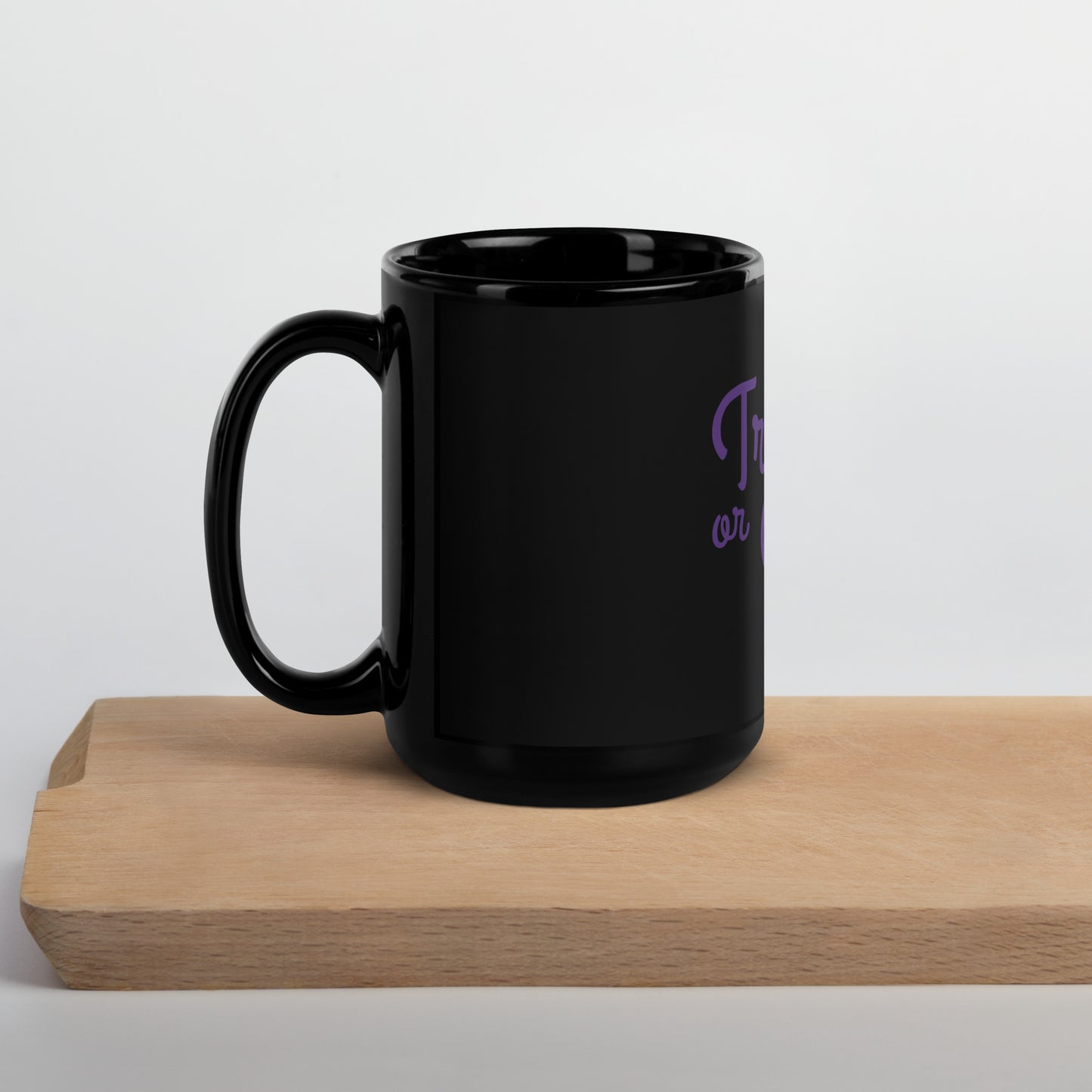 Trick or Treat - Black Glossy Mug